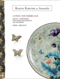Vente MOA Baron-Ribeyre, 3 décembre 2017