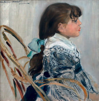 JEAN-FRANÇOIS RAFFAËLLI (1850-1924) Portrait de Germaine, fille de l'artiste - Huile