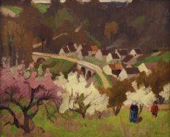 Jules Emile ZINGG (1882-1942) Printemps à Vauréal Jules Emile ZINGG (1882-1942) Printemps à Vauréal