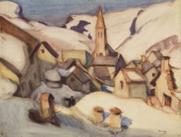 Jules Emile ZINGG (1882-1942) Villar-d’Arène sous la neige Jules Emile ZINGG (1882-1942) Villar-d’Arène sous la neige