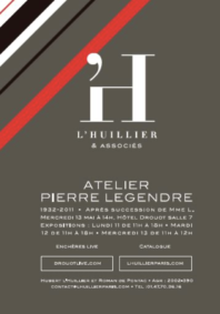 Vente d’atelier Legendre du 13 mai 2015