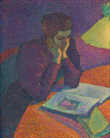 Jeune femme à la lecture, 1895 Jean PESKÉ (1870-1949)